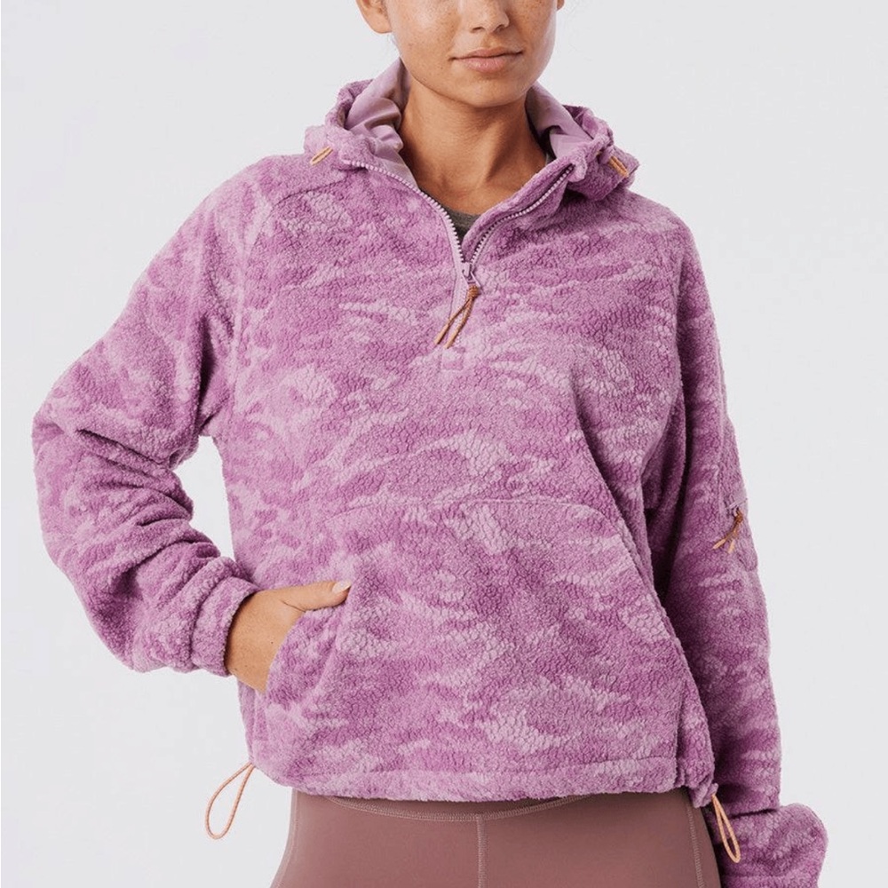 Outdoor Voices Lavender Fleece Hoodie
